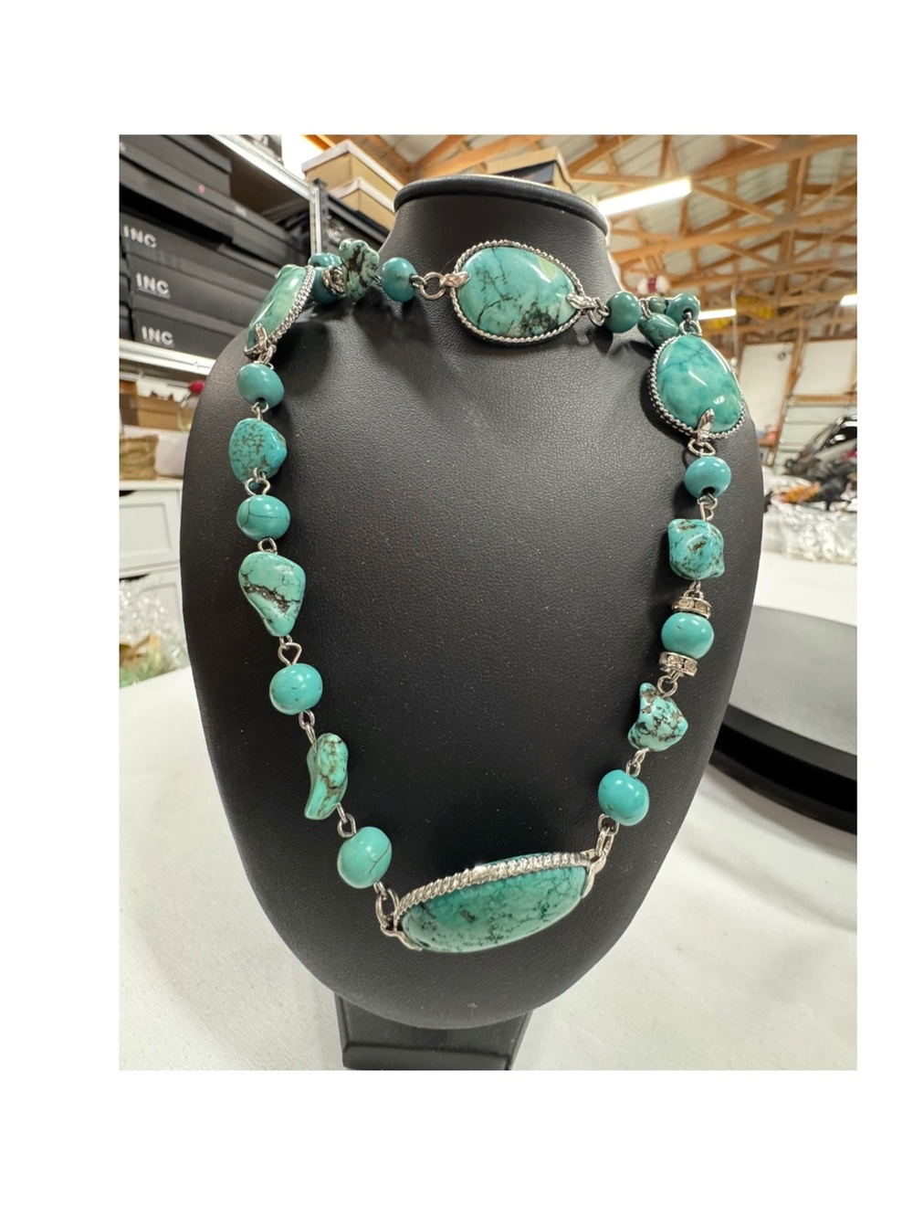 Stauer Turquoise Statement Necklace in box